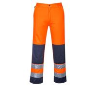 Portwest TX71 Seville Hi-Vis Contrast Work Trousers Back Pocket Waterproof