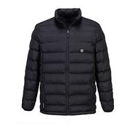 Portwest Ultrasonic Heated Tunnel Jacket, Color: Black, Size: XL, S547BKRXL