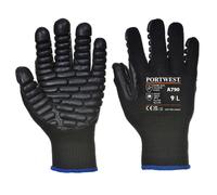 Portwest A790 Anti-Vibration Gloves in Black | Size: 2XL Portwest Black 2XL