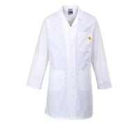 Portwest Unisex Anti-Static ESD Lab Coat Comfort Fit Jacket Hospital Laboratory