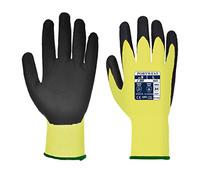 Portwest Vis-Tex Cut Resistant Glove - PU, Size: L, Colour: Yellow/Black, A625Y8RL