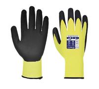 Portwest Vis-Tex Cut Resistant Glove - PU, Size: M, Colour: Yellow/Black, A625Y8RM