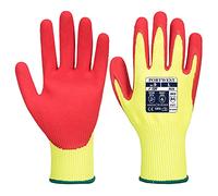 Portwest Vis-Tex HR Cut Glove-Nitrile, Color: Yellow, Size: L, A626Y5RL
