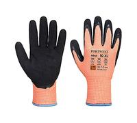 Portwest A646 Vis-Tex Winter HR Cut Glove Nitrile Orange/Black Size: X XL
