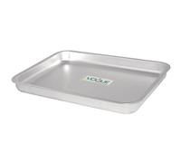 Vogue Aluminium Bakewell Pan Oven Tray 420 mm, Grey, Size: 40(H) x 420(W) x 305(D)mm, Bakeware, Even Heat Distribution, Professional & Home Kitchen Use, K434