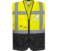 Portwest Warsaw Executive Vest Yellow/Black S Colour: Yellow/Black, Ch S
