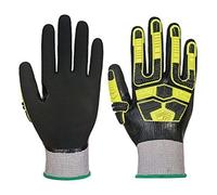 Portwest AP55 Waterproof HR Cut Impact Glove Grey/Black Size: L Colour L