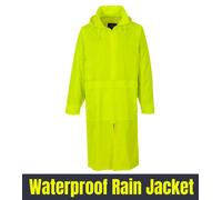 Portwest S438 Men Waterproof Raincoat Lightweight Rain Durable Jacket with Hood