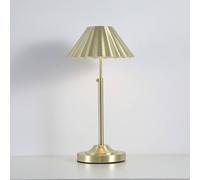 Portwest Westport Jules Usb Rechargeable Led Touch Table Lamp Brass