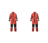 Portwest Winter Coverall, Size: M, Colour: Red, S585RERM (Pack of 2)