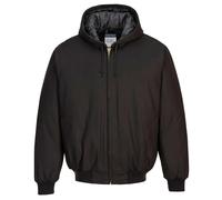 Portwest Winter Jacket Heavyweight Quilt Lined Padded Hooded Warm Coat DC801