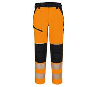 Portwest Women’s PW3 Hi-vis stretch trousers (T141) - Womens, 94% Polyester