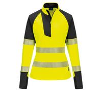 Portwest Women’s PW3 Hi-vis ¼-zip sweatshirt (T173) - Womens, 92% Polyester