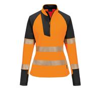 Portwest Women’s PW3 Hi-vis ¼-zip sweatshirt (T173) - Womens, 92% Polyester