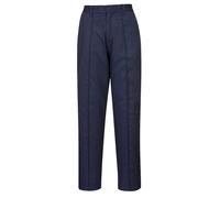 Portwest Ladies Elasticated Trousers Navy - Inside Leg: 31" Waist M 31"