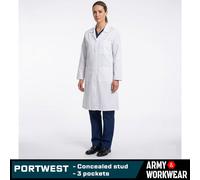 Portwest Womens Standard Work Coat White M