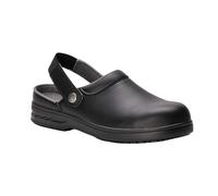 Portwest Women's Steelite Safety Clog (FW82) Workwear in Black | Size: 11 Portwest Black 11