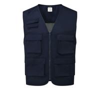 Portwest Work Vest C704 Multi Pocket Executive Waistcoat Zipped Comfort