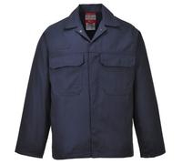 Portwest BIZ2 Mens Heat and Flame Resistant Welding Jacket Bizweld FR Protective Work Coat Durable Workwear Navy, Large