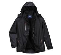Portwest Outcoach Jacket, Size: M, Colour: Black, S555BKRM