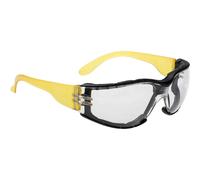 Portwest Wrap Around Plus Safety Glasses Yellow Clear