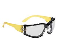 Portwest Wrap Around Plus Safety Glasses Yellow Clear