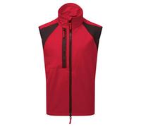 Portwest CD876 Men's WX2 Softshell Activewear Gilet - Full Zip Eco Workwear Bodywarmer Vest with Stretch Fabric Deep Red, XX-Large