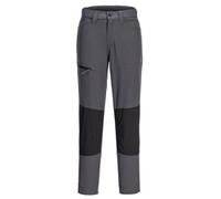 Portwest CD887 WX2 Eco Women's Stretch Work Trousers Durable Lightweight 4-Way Flex Fabric Reinforced Knees Multiple Pockets UPF 40+ Protection Adjustable Fit, Metal Grey, 34