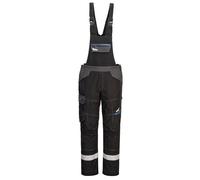 Portwest WX3 FR405 Modaflame Flame Resistant Bib and Brace | Black, 3X Large, Ar Stretch Panelling, Knee Pad Pockets, Multiple Utility Pockets, Flame Resistant
