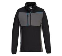 Portwest Wx3 Half Zip Tech Fleece Jumper Black - 2Xl