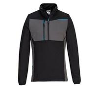 Portwest Wx3 Half Zip Tech Fleece Jumper Black - 3Xl