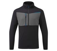 Portwest Wx3 Half Zip Tech Fleece Jumper Black - 2Xl