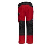 Portwest T701 Mens WX3 Work Trousers - Reinforced Safety Workwear Trousers with Kneepad Protection Deep Red, 28