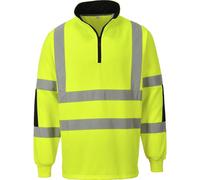 Portwest Xenon Half Zip Hi Vis Pullover Orange XS