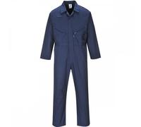 Portwest Zip Boilersuit Navy Size: XL Size: XL, Inside Leg: 31", XL 31"
