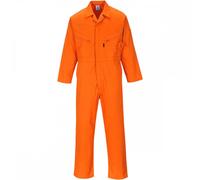 Portwest Zip Boilersuit Orange Size: S Size: S, Inside Leg: 31", S 31"