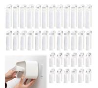 PORUPAEL 36 Pairs Picture Hanging Strips - 3 Size Heavy Duty No Nails Wall Stickers, Damage-Free Adhesive Mounting Tape for Photo Frames Posters, White Command Strips(Small/Medium/Large)