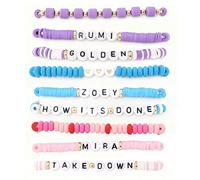 PORUPAEL 9Pcs for K-pop Demon Merch Bracelets Inspired Bracelets, Stackable Stretch Bracelets for H-untrix K-Pop Stuff Fans Cosplay Outfit Gifts Accessories Jewelry Birthday Christmas