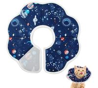 PORUPAEL Cat Cone Collar Soft - Adjustable Recovery Collar, Donut Style Protective Ring, Post-Surgery Healing Aid for Bite & Lick Prevention on Kittens, Cats and Small Dogs