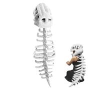 PORUPAEL Dinosaur Skeleton Costume - Full-Body Wearable Plush with Articulated Spine, Realistic Bone Dino Outfit for Halloween Cosplay, Themed Parties, Adults and Kids