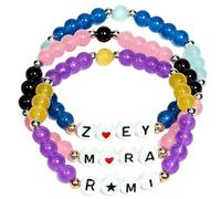 PORUPAEL for K-pop Demon Merch Bracelets Inspired Bracelets, 3PCS Stackable Stretch Bracelets for H-untrix K-Pop Stuff Fans Cosplay Outfit Gifts Accessories Jewelry Birthday Christmas