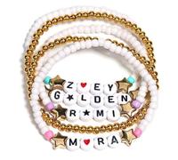 PORUPAEL K-Pops Girls Bracelets 5Pcs Demon Inspired Bracelets Set Stretch Singer Hunters Friendship Bracelets Cosplay Merch for Fans Christmas Grifts Birthday (A2)