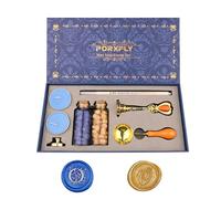 PORXFLY 2 Pieces Letter O Wax Seal Stamp Set,Initial Alphabet Wax Seal Stamp Kit Vintage Gift Box, A to Z Letter Series Stamp for Wedding Invitations, Envelopes, Gift Wrapping (O)