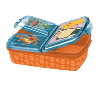 POS 34242 Pokémon P:os 34242-Pokémon Lunch Box 3 Compartments with Clip Closure 3-Piece Colourful Lunch Box for Children Approx. 18 x 13.5 x 5.5 cm Plastic BPA and Phthalate-Free