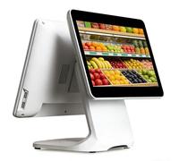 POS Cash Register POS Cashier Register Cash Register Machine with Touch Screen 15.6”,13.3" Customer Display,4GB RAM, 64G SSD,Windows 10,Retail Store Payment Terminal for Small Business(Dual screen)