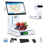POS Cash Register Scale with Integrated Printer, Touchscreen, Barcode Scanner, Windows 10 for Supermarkets and Retail Stores