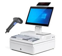 POS Cash Register System with 14" Touch Screen, CPU I3, 4 GB RAM, 64 GB SSD, Cash Drawer, and 58mm Printer for Small Business