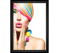 Pos Display Shop 5 x Black Snap Frames Anodised Wall Mount A3 25mm Mitred Corner Front Opening Sign Poster Menu Picture Frame Holders - BPS0017