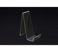 Pos Display Shop 5 x Clear Acrylic Medium Narrow Book Display Stand Product Holder Easel, with Lip 200mm High x 90mm Wide - PDS8275 Clear