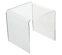Pos Display Shop 5 x Clear Acrylic Presentation Display Stand Riser Plinth Step Bridge 150mm W x 150mm H x 150mm D - PDS8615